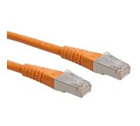 Cordon ROLINE Cat.6 (Classe E) S/FTP (PiMF), orange, 10 m