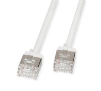 ROLINE Câble patch U/FTP DataCenter Cat.6A (Class EA), LSOH, slim, connecteur extra court, blanc, 1 m