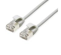 ROLINE Câble patch U/FTP DataCenter cat.6A (Class EA), LSOH, slim, gris, 0,15 m