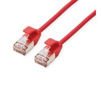 ROLINE 21153310 - Câble patch, Cat. 6A, U/FTP, fin, rouge, 0,15 m.