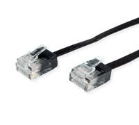 ROLINE Câble patch UTP Cat.6A (Class EA), extra-plat, noir, 0,5 m