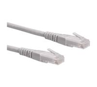 Roline - Cordon de raccordement - RJ-45 (M) pour RJ-45 (M) - 0.3 m - UTP - CAT 6 - gris