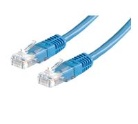 ROLINE Câble LAN UTP Cat 5e | cordon réseau Ethernet avec connecteurs RJ45 | bleu 0,5 m