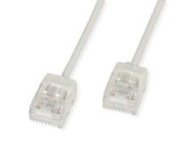 ROLINE Câble patch UTP DataCenter Cat.6A (Class EA), LSOH, slim, connecteur extra court, gris, 0,5 m