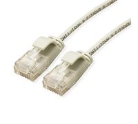ROLINE Câble Patch UTP DataCenter Cat.6A (Class EA), LSOH, Slim, Gris, 0,15 m