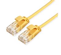 ROLINE 21153920 - Câble patch Cat. 6A, UTP, LSOH, fin, jaune, 0,15 m.