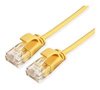 ROLINE Câble patch UTP DataCenter Cat.6A (Class EA), LSOH, slim, jaune, 1 m