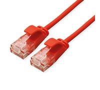 ROLINE Câble Patch UTP DataCenter Cat.6A (Class EA), LSOH, Slim, Rouge, 1 m