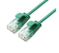ROLINE Câble Patch UTP DataCenter Cat.6A (Class EA), LSOH, Slim, Vert, 0,5 m