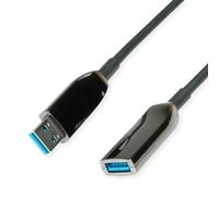 ROLINE Câble répéteur Actif USB 3.2 Gen 1 (AOC), St/BU, Noir, 10 m