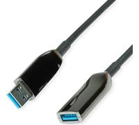 ROLINE Câble répéteur actif USB 3.2 Gen 1 (AOC), ST/BU, noir, 20 m