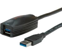 ROLINE Câble répéteur actif USB 3.2 Gen 1, noir, 5 m