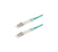 Roline - Câble réseau - LC multi-mode (M) pour LC multi-mode (M) - 15 m - fibre optique - 50 / 125 microns - OM3 - sans halogène - turquoise