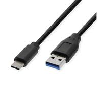 ROLINE Câble RM USB 3.2 Gen 1, A-C, St/St, Noir, 1 m