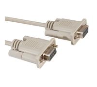 ROLINE Câble RS-232 DB9 Femelle/Femelle 1.8m Gris - Liaison Série Blindée 1:1 - Connecteurs 9-pin D-SUB RS232 - Référence 11.01.5918