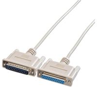Roline Câble RS232 DB25 avec connecteurs M-F 1:1 blindé 1,8 m