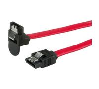 ROLINE Câble SATA 6.0 Gbit/s interne avec attache, coudé 1,0 m