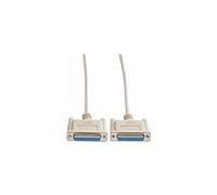 Roline - Câble série - DB-25 (F) pour DB-25 (F) - 1.8 m - vis moletées - gris