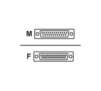 ROLINE 11013690 - Câble série, RS-232 25 broches, prise / connecteur femelle, 9,0
