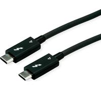 ROLINE Câble Thunderbolt™ 4, C-C, ST/ST, 40Gbit/s, 100W, passif, noir, 0,8 m