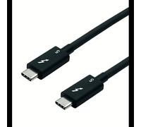 ROLINE Câble Thunderbolt 5 1m 80Gbit/s Noir - Connecteurs Mâle-Mâle, Power Delivery 240W, USB-C DisplayPort Alt Mode, Résolution 7680x4320