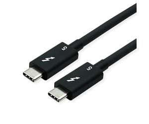 ROLINE Câble Thunderbolt™ 5, C-C, ST/ST, 80Gbit/s, 240W, passif, noir, 0,5 m