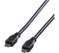 ROLINE Câble USB 2.0, Micro USB A mâle - Micro USB B mâle, 1,8m