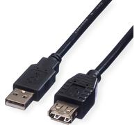 ROLINE Câble USB 2.0, type A-A, ST/BU, noir, 1,8 m