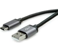 ROLINE Câble USB 2.0, type C - type A, ST/ST, noir, 1,8 m