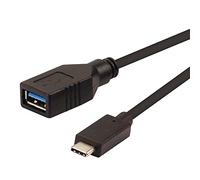 ROLINE Câble USB 3.1 de 0,15 m | Câble de raccordement OTG | USB type C vers USB type A