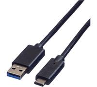 ROLINE Câble USB 3.2 Gen 1, A-C, M/M, noir, 1 m