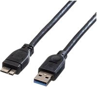 ROLINE USB 3.0 Cable, A M - Micro B M, 0,15m