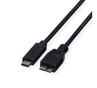 Roline - Câble USB - 24 pin USB-C (M) pour Micro-USB Type B (M) - USB 3.1 - 50 cm - noir