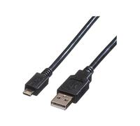 Roline - Câble USB - Micro-USB de type B (M) pour USB (M) - USB 2.0 - 1.8 m - noir