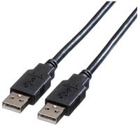 Roline Câble USB USB 2.0 USB-A mâle 0.80 m noir blindé 11.02.8908