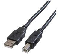 Roline Câble USB 11.02.8830 - USB 2.0, USB-A mâle/USB-B mâle, 3,00 m, noir blindé