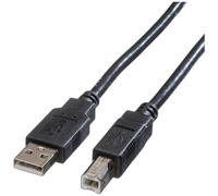 Roline Câble USB USB 2.0 USB-A mâle, USB-B mâle 4.50 m noir blindé 11.02.8845