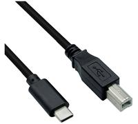 Roline Câble USB USB 2.0 USB-C® mâle, USB-B mâle 1.80 m noir blindé 8336-02-11