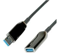 Roline Câble USB USB 3.2 Gen1 USB-A femelle, USB-A mâle 10.00 m noir 12.04.1075