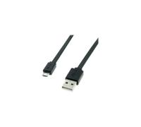 Roline - Câble Usb - Usb A 4 Broches, Type A (M) - Micro-Usb Type B A 5 Broches (M) - 1 M ( Usb / Usb 2.0 ) - Moulé - Noir