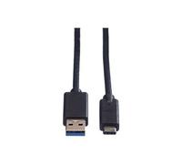 Roline - Câble USB - USB type A (M) pour 24 pin USB-C (M) - USB 3.1 - 1 m - moulé - noir