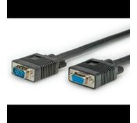 ROLINE Câble VGA 20m HD15 Mâle/Femelle Double Blindage (Feuille + Tresse) 3 Coax AWG28/7 Noir - Liaison Écran/Carte Graphique/Splitter