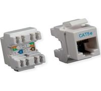 ROLINE Cat.5e (Class D) Keystone, RJ-45, non blindé, gris clair