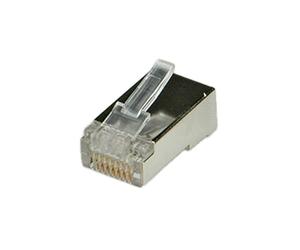 ROLINE Cat.5e Modular Plug, 8p8c, Shielded, for Stranded Wire 10 pcs. - Adaptateur pour Câble (8p8c, Shielded, for Stranded Wire 10 pcs.)