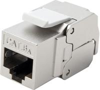 ROLINE Cat.6A (Class EA) Keystone, RJ-45, blindé, sans outil, argenté