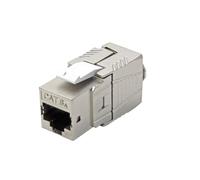 ROLINE Cat.6A (Class EA) Keystone, RJ-45, blindé, sans outil, GHMT, argenté