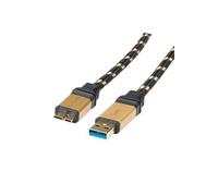 Roline cbl gold usb3.0,a-microb,m m,0,8m 11.02.8878