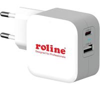 Roline Chargeur USB 38 W 1x USB-A, 1x USB-C® Power Delivery blanc intérieure