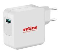 ROLINE Chargeur USB I Chargeur rapide Quick Charge 3.0 I Adaptateur secteur à 1 port USB QC et connecteur Euro I mâle