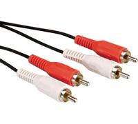 Roline Cinch-RCA audio Câble de raccordement [2x Cinch-RCA mâle - 2x Cinch-RCA mâle] 5.00 m noir